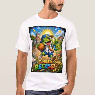 Ik heb pauze nodig – Grappige kikker school T-shir T-shirt