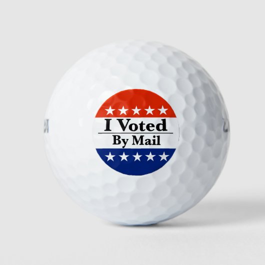 Ik heb per post gestemd golfballen (Voorkant)