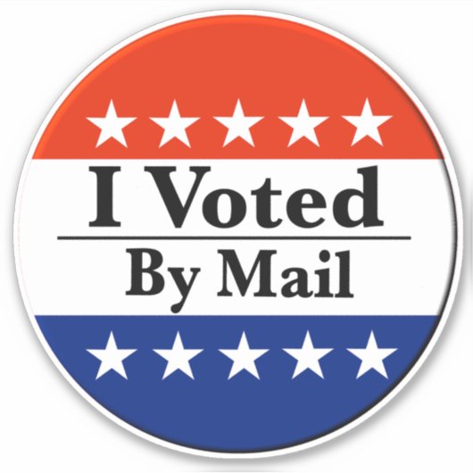 Ik heb per post gestemd sticker (Voorkant)