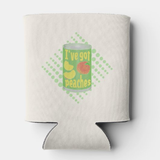 Ik heb perziken van Tin fruit Blikjeskoeler (Achterkant)