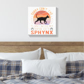 Ik heb plannen met mijn Sphynx kat Canvas Afdruk (Insitu (Slaapkamer))