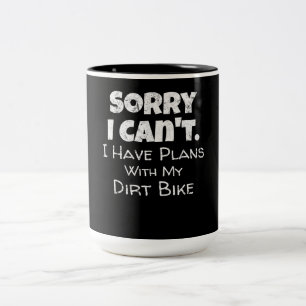 Ik heb plannen met mijn vuile bike Gift Tweekleurige Koffiemok