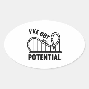 Ik heb potentieel ovale sticker
