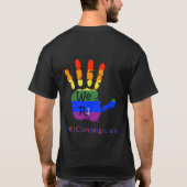 "Ik heb PRIDE!!!" RegenboogLogo T-shirt (Achterkant)