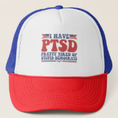 Ik heb PTSD tired of Democraat Funny Gift Trucker Pet (Voorkant)