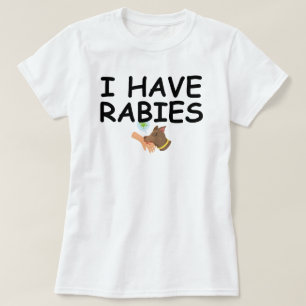 Ik heb rabiës Grappig Ontwerp - Humoristisch minim T-shirt