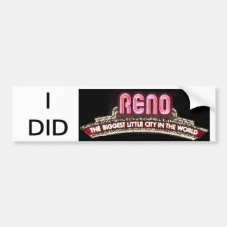 Ik heb Reno-bumersticker Bumpersticker