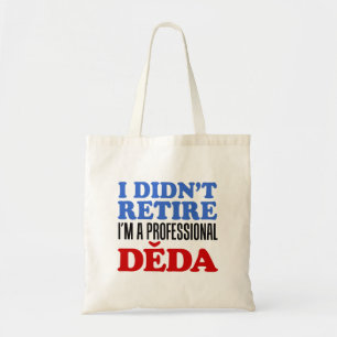 Ik heb Retire Deda Czech Grandfather Canvas tas