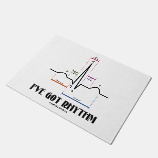 Ik heb Rhythm ECG ECG Electrocardiogram Deurmat (Schuin)