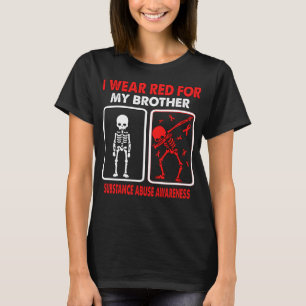 Ik heb rood Draag voor mijn achtergebleven stof T-shirt