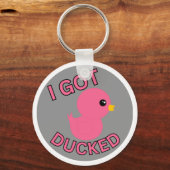 Ik heb roze gedoken sleutelhanger (Voorkant)