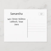 Ik heb Roze Sprookjeshuis in Teacup Briefkaart ver (Achterkant)