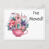 Ik heb Roze Sprookjeshuis in Teacup Briefkaart ver (Voorkant)