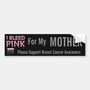 Ik heb roze voor mijn moederborstkankerbewustzijn bumpersticker