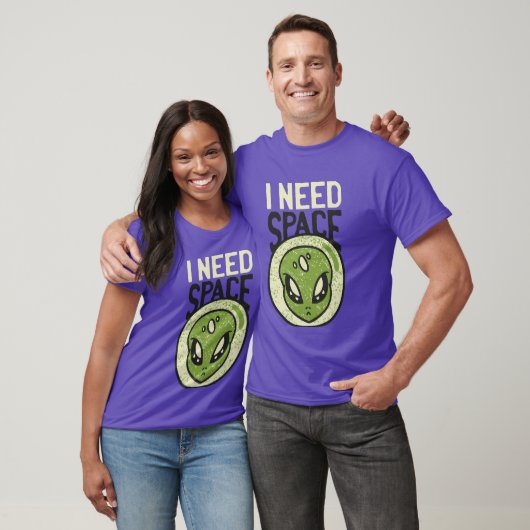 Ik heb ruimte nodig, grappige Alien Introvert Soci T-shirt (Unisex)