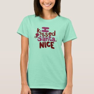 ik heb santa t gekust . t-shirt