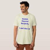 Ik heb schone lucht nodig t-shirt (Voorkant volledig)