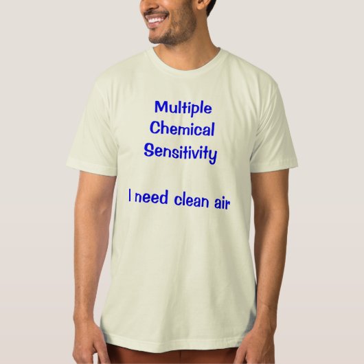 Ik heb schone lucht nodig t-shirt (Voorkant)