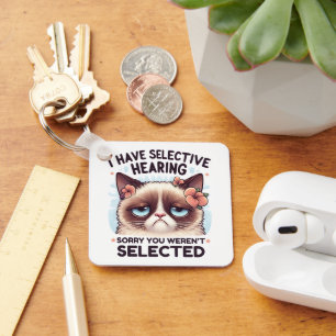 Ik Heb Selectief Gehoor Grappige Kattenliefhebber  Sleutelhanger