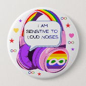 Ik heb sensorische problemen Pin Button Badge (Voorkant)