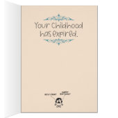 "Ik heb slecht nieuws voor je" grappige verjaardag (Binnen (Rechts))