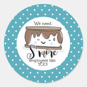 Ik heb S'meer medewerkers nodig zoals jullie kerst Ronde Sticker