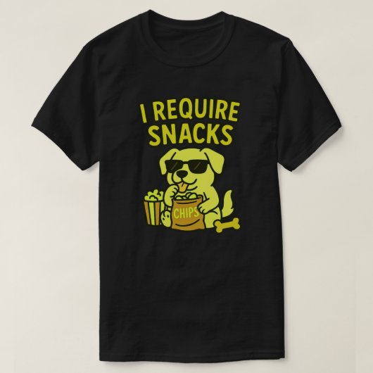 IK HEB SNACKS NODIG T-SHIRT (Design voorkant)