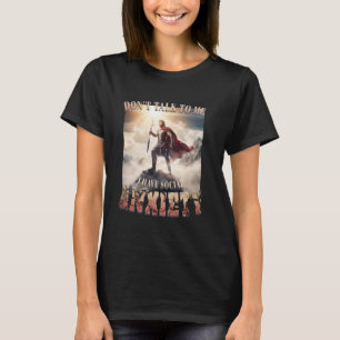 Ik heb sociale angst, vreemd specifiek vervloekt m t-shirt