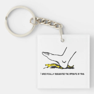 Ik heb specifiek het tegenovergestelde van deze Me Sleutelhanger