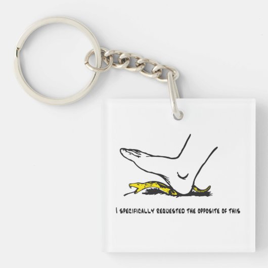 Ik heb specifiek het tegenovergestelde van deze Me Sleutelhanger (voorkant)