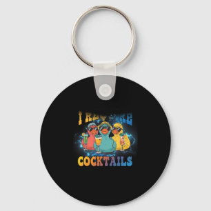 Ik heb Staart Cruise Eend Drinkende Vakantie Humor Sleutelhanger