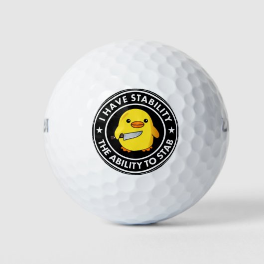 Ik heb stabiliteit vermogen om grappig te steken golfballen (Voorkant)