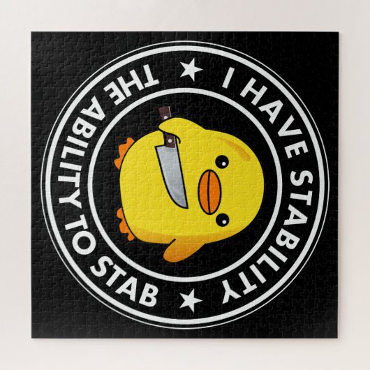 Ik heb stabiliteit vermogen om grappig te steken legpuzzel (Horizontaal)