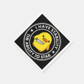 Ik heb stabiliteit vermogen om grappig te steken servet (Hoek)