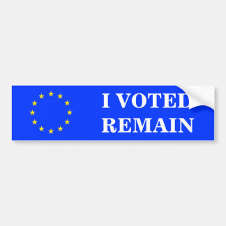 IK HEB STEMMEN VOOR BLIJVEN BUMPERSTICKER