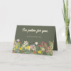 Ik heb stuifmeel voor u Valentijnsdag Kaart