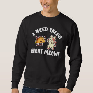 Ik heb taco's nodig, miauw kitten taco eter kat trui