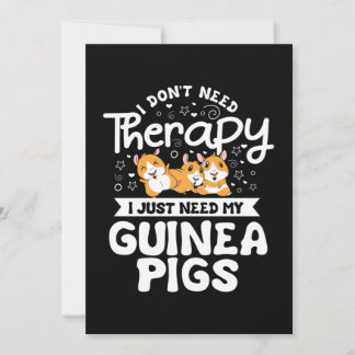 Ik heb Therapy Guinee Pig Cavy Roddent niet nodig Bedankkaart