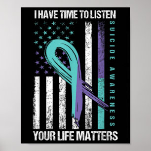 Ik Heb Tijd Om Naar Life S Zelfmoordbewustzijn Te Poster