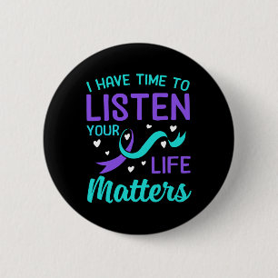Ik heb tijd om te luisteren - je levensproblemen z ronde button 5,7 cm