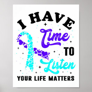 Ik Heb Tijd Om Te Luisteren Mentale Gezondheid Zel Poster
