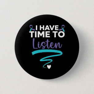 Ik heb tijd om te luisteren naar je mentale proble ronde button 5,7 cm