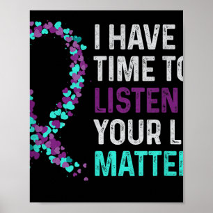 Ik heb tijd om te luisteren naar Mental Health Sui Poster