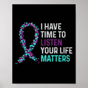 Ik heb tijd om te luisteren naar Mental Health Sui Poster