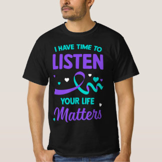Ik heb tijd om te luisteren naar Mental Health Sui T-shirt