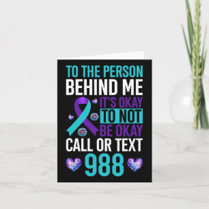 Ik heb tijd om zelfmoordpreventie te horen kaart