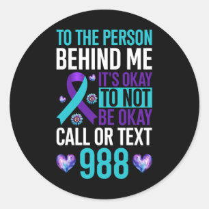 Ik heb tijd om zelfmoordpreventie te horen ronde sticker