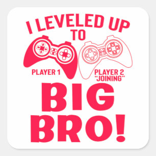 "IK HEB TOT GROTE BRO GEHOORD! VIERKANTE STICKER