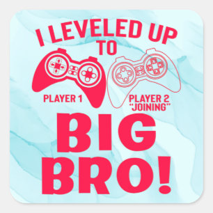"IK HEB TOT GROTE BRO GEHOORD! VIERKANTE STICKER