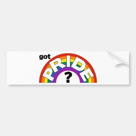 Ik heb trots bumpersticker (Voorkant)